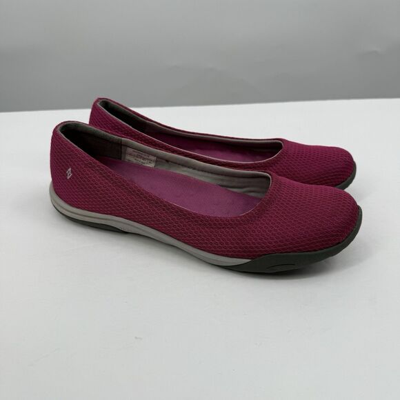 Womens Eddie Bauer Comfort Slip On Pink Loafers Shoes US 9.5 Walking 6143354 - Picture 1 of 10